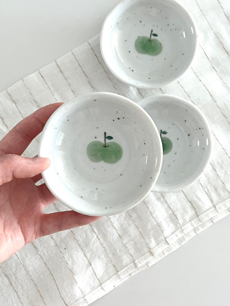 Apple plate • 사과종지 미니플레이트 소스볼 종지