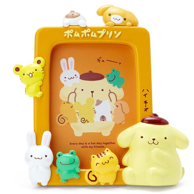 Sanrio 산리오 팀 푸린 나카요시 시리즈 굿즈 포토 프레임 액자 스탠드 폼폼푸린