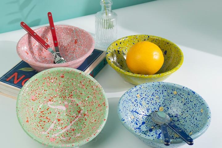 본에나멜웨어 아일랜드브리즈 플레이트 샐러드볼 20cm