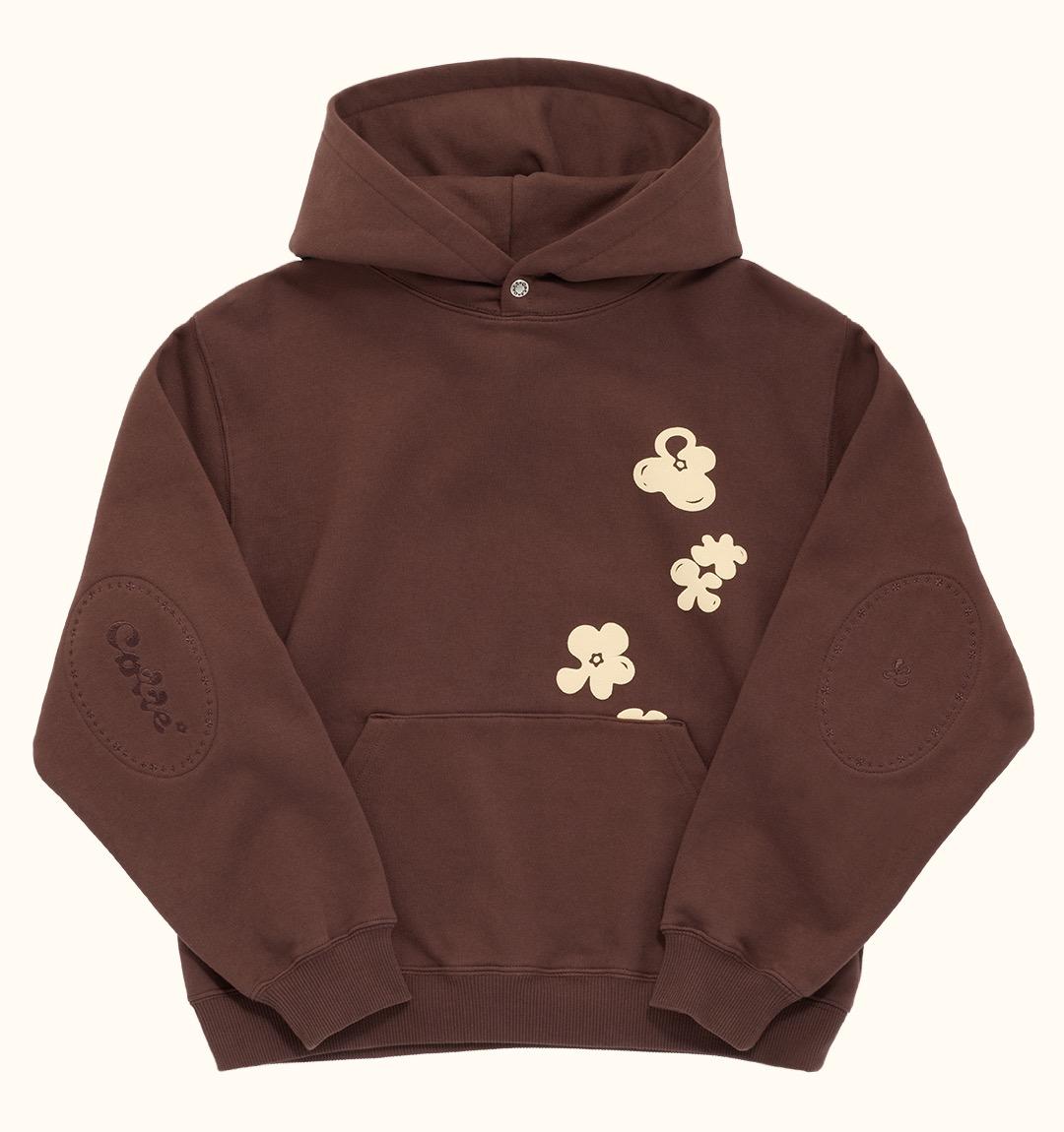 Falling Flower Hoodie(BROWN)
