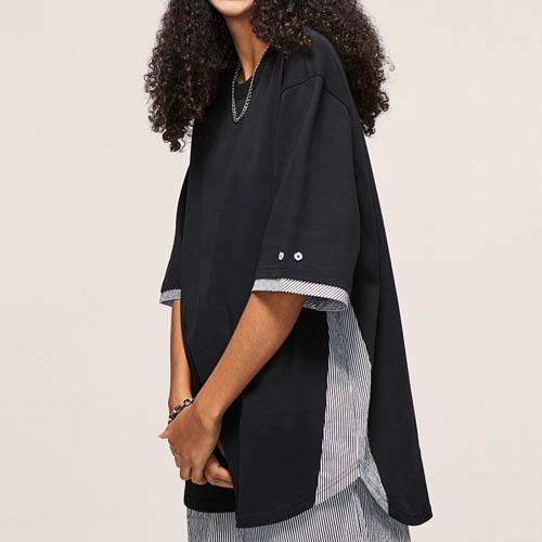 래퍼 반팔티 남성용 여성용 스트릿 패션 루즈핏 오버핏 티셔츠