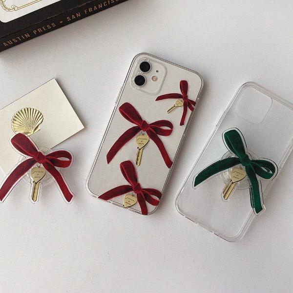 [set할인] key to love 투명 하드젤리 케이스 with 스마트톡