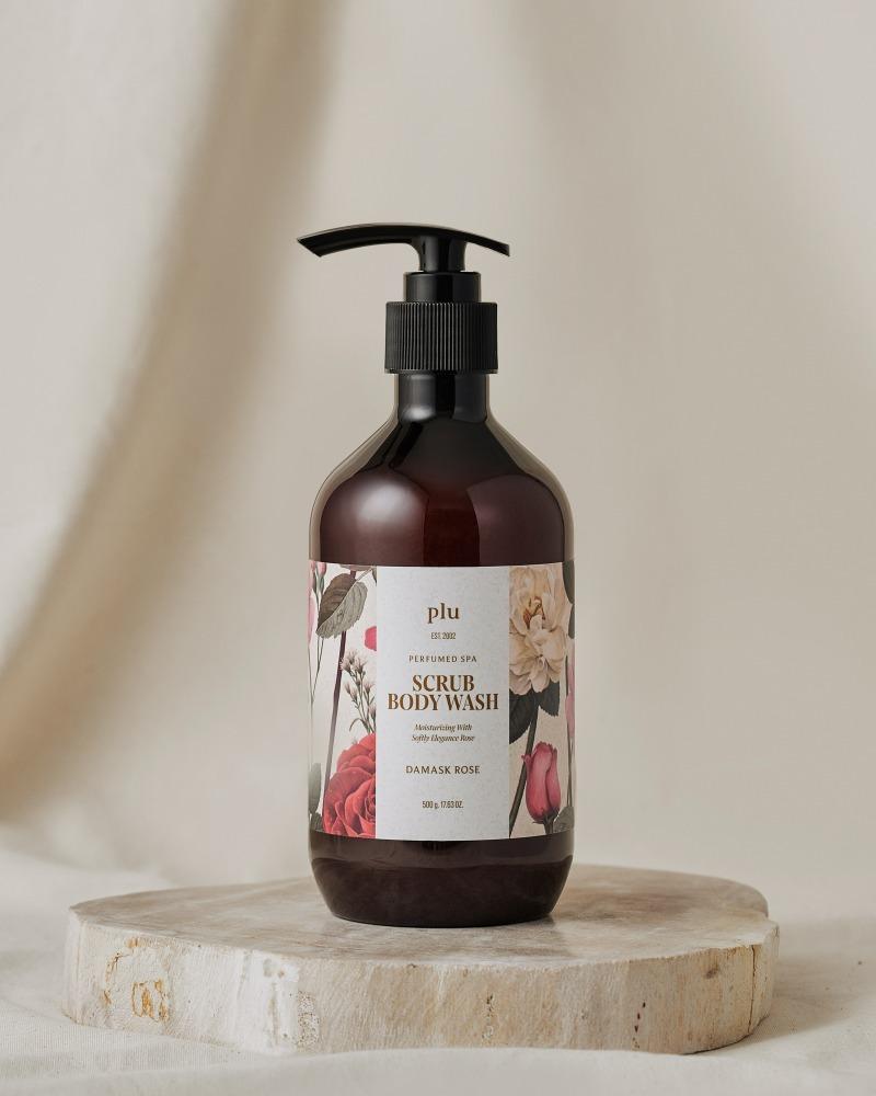 플루 퍼퓸드 스파 스크럽 바디워시 다마스크 로즈 500g