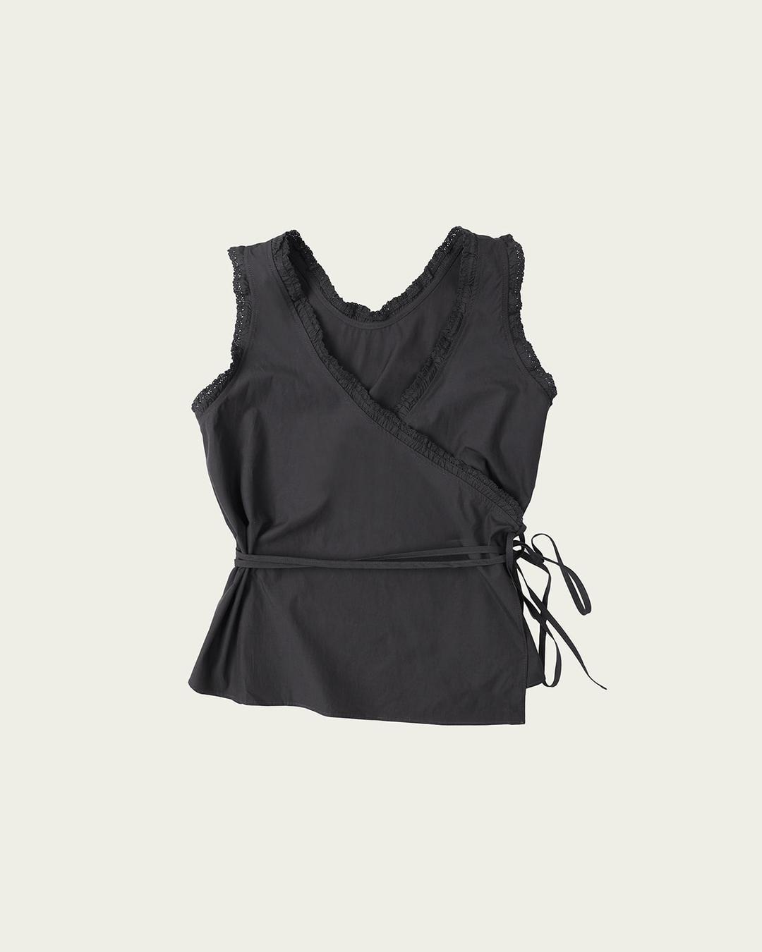 Ribbonbit Tippy Shirring Blouse Vネック RIBBONBIT Tippy Blouse