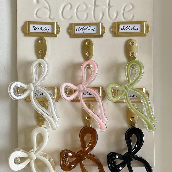 Carry Barrette Ribbon Hair Claw