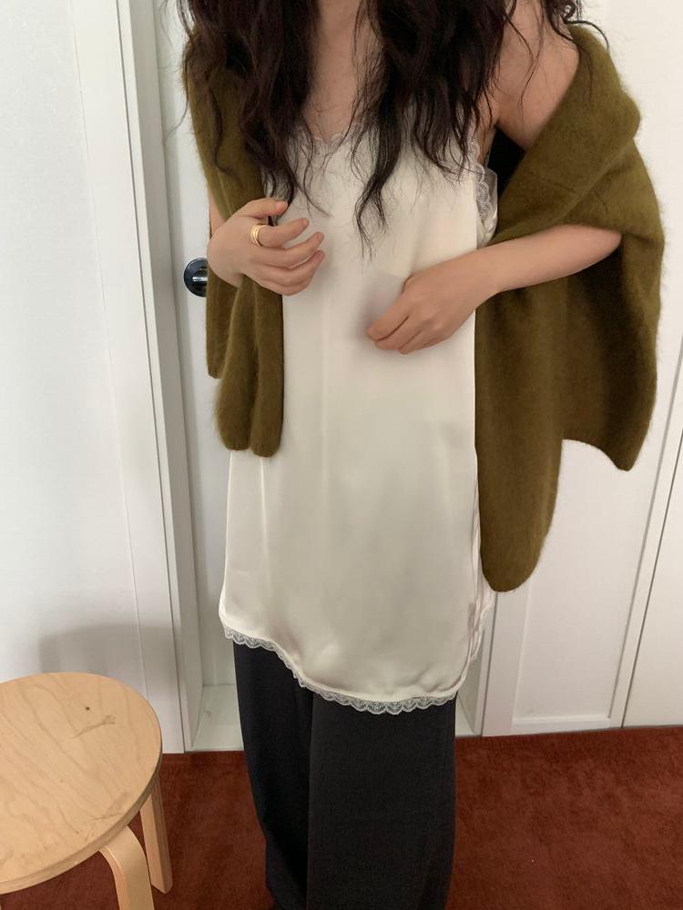 Cream layered dress (1c)