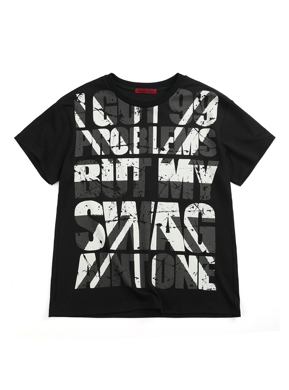 Bold Letter Graphic Slim T-Shirt