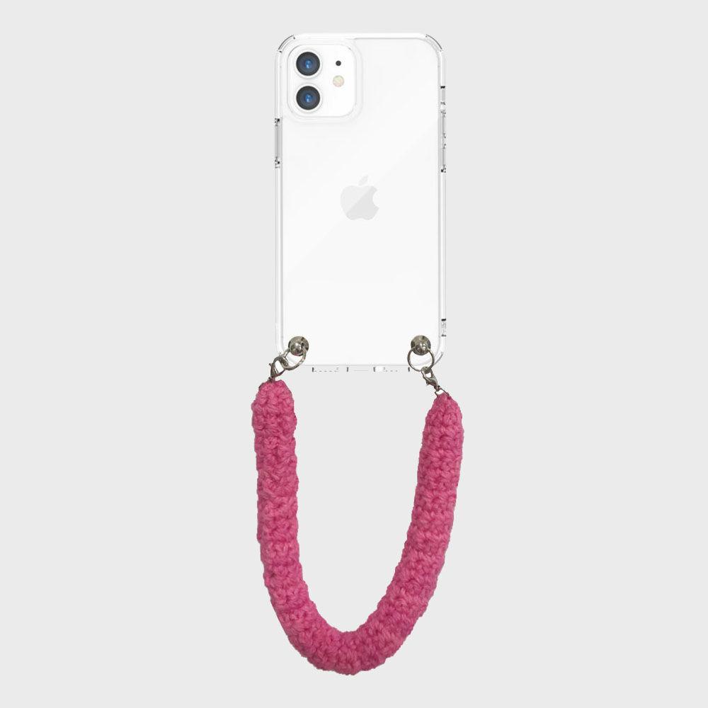handmade  phone strap - pink