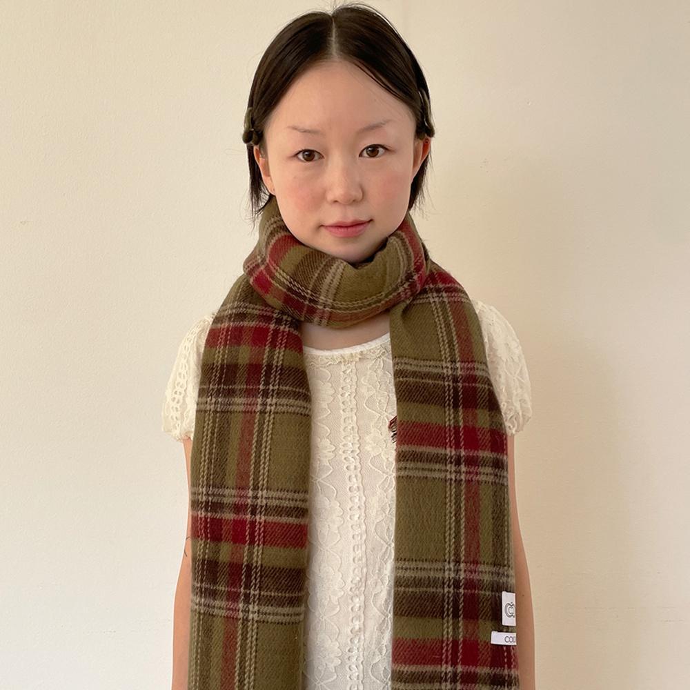 [단독~12/14][ 12월 11일 순차 배송 ] Coco Reversible Muffler Khaki