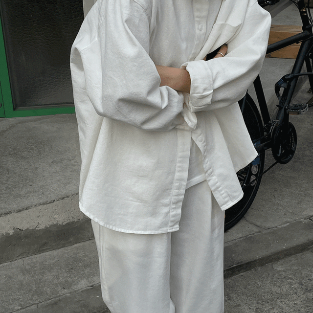 바이오 데님 셔츠