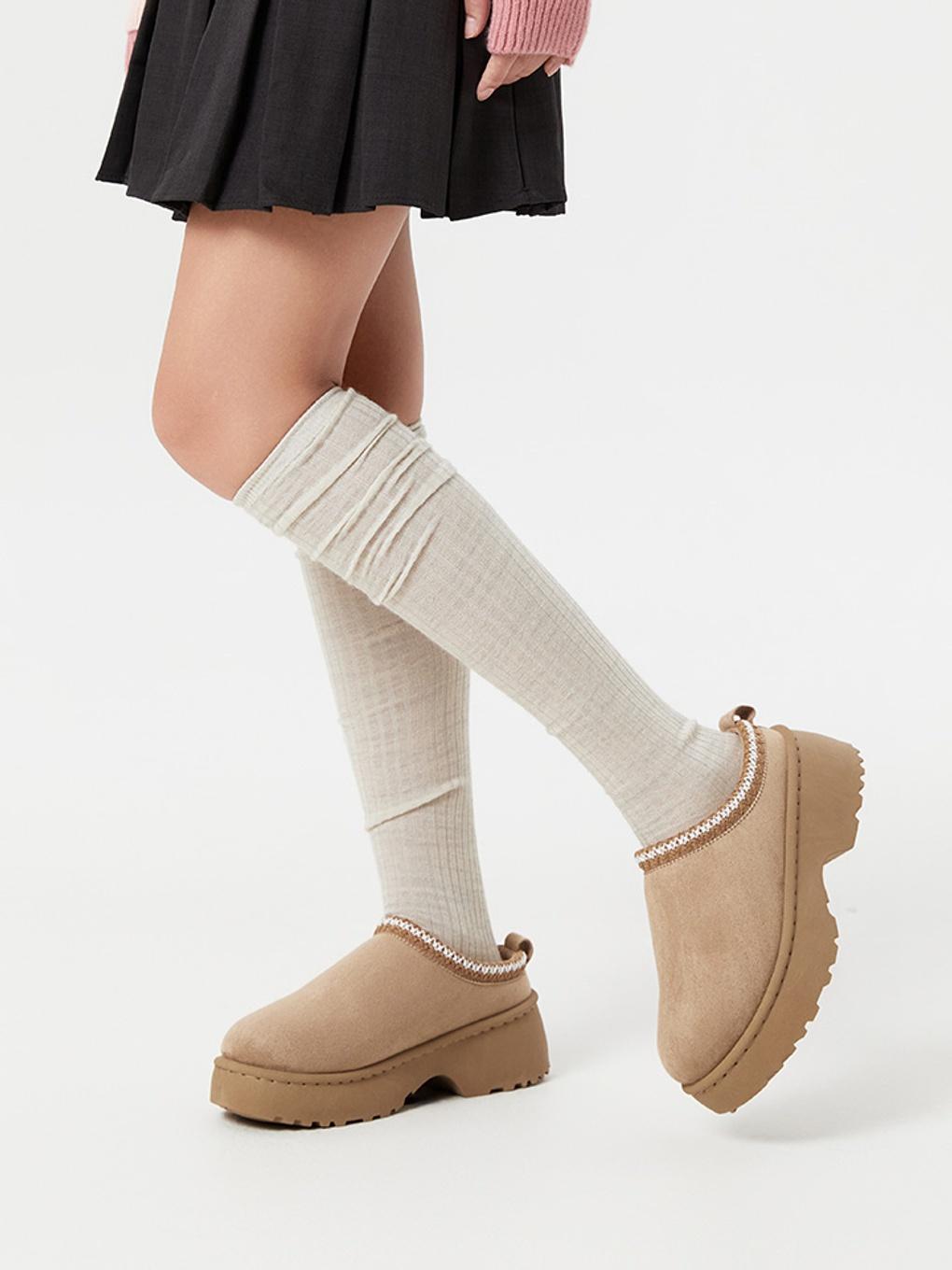 플랫폼 신세틱 스웨이드 스티치 슬립온 HPWXAFFV03