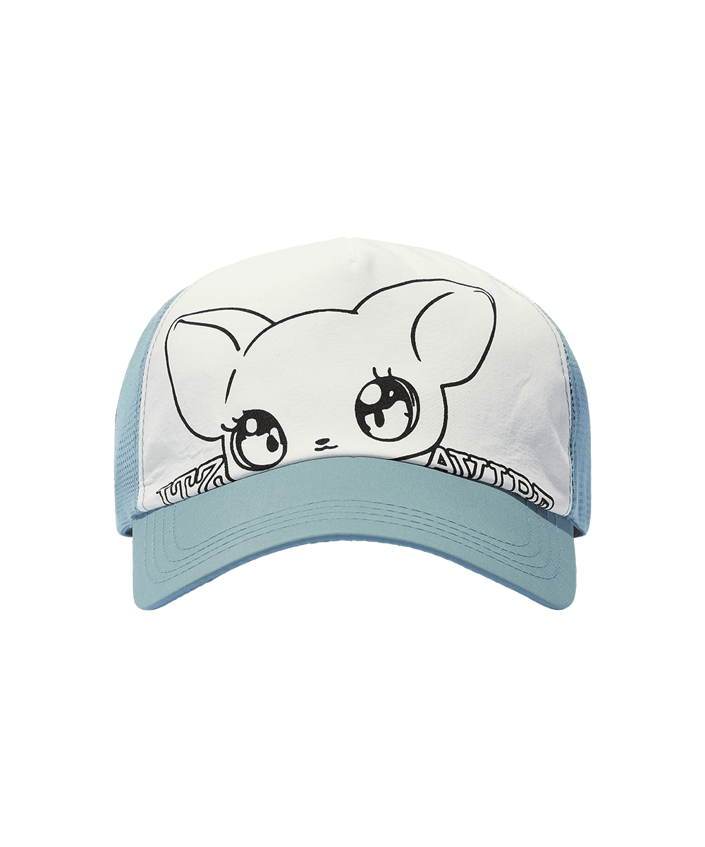 CAT MONSTER TRUCKER CAP - SKYBLUE