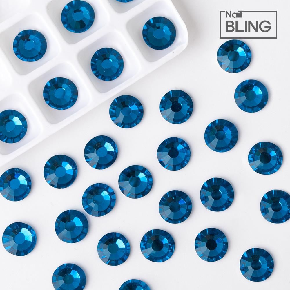 리얼스톤 케이프블루 네일 원형평스톤 ss3 100개입