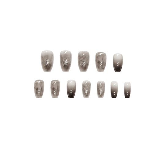 글로우 블랙 네일팁