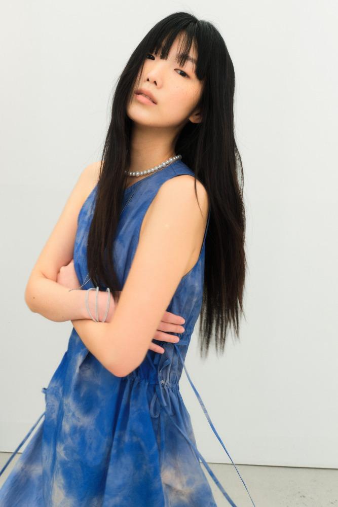 WATER PAGE DRESS blue