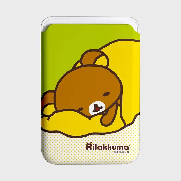 리락쿠마 빅 맥세이프 하드 카드 지갑_그린