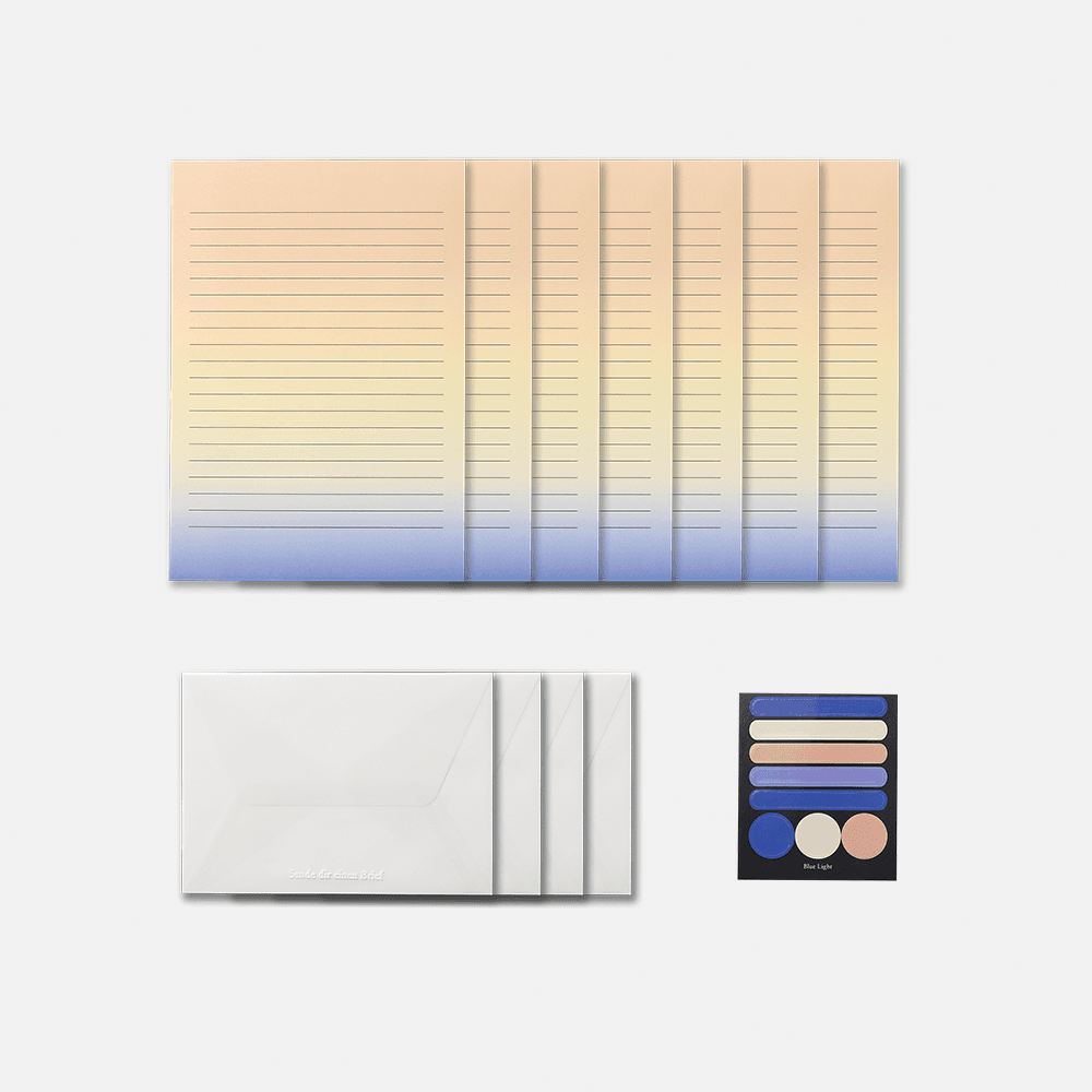 Letter Set l Blue Light