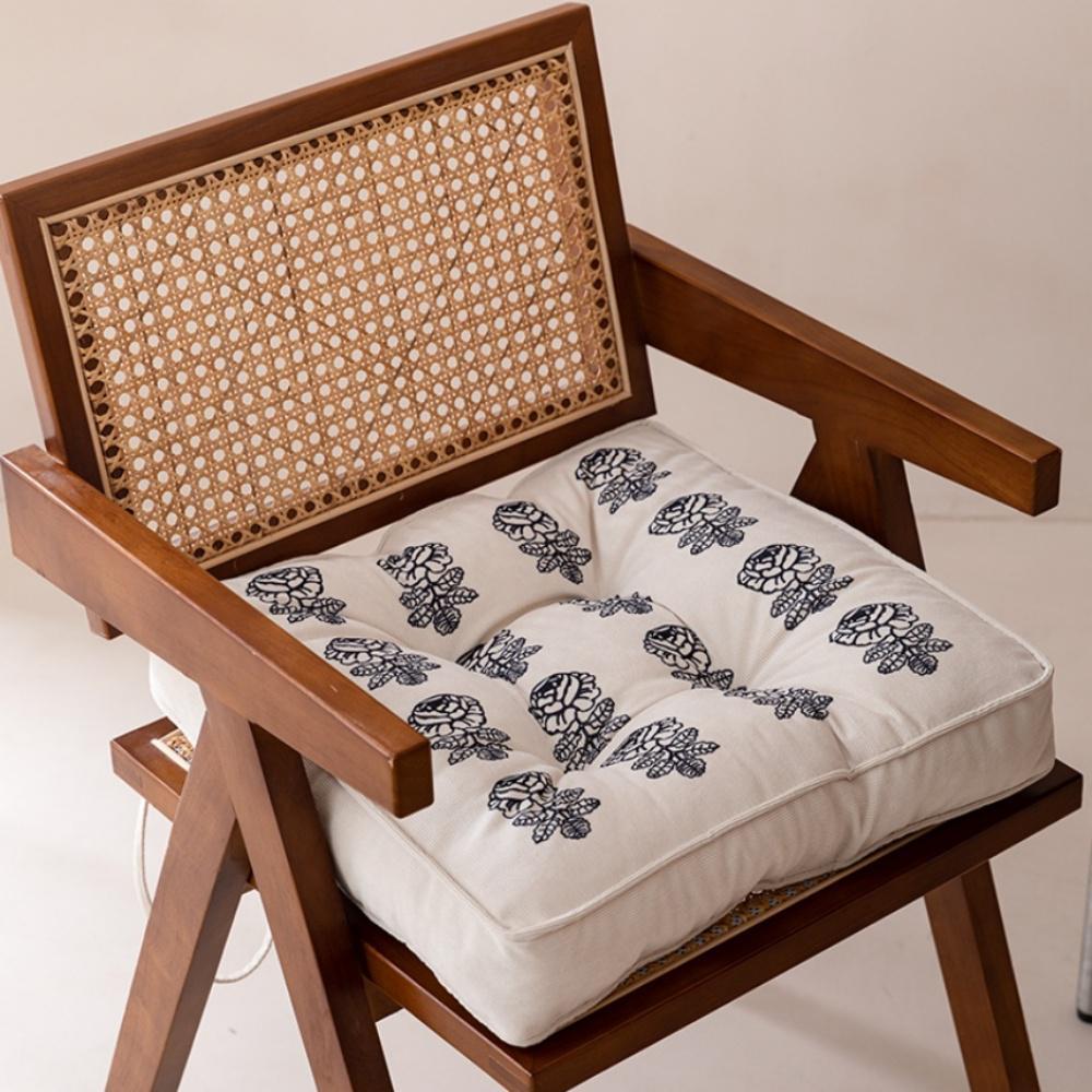 양면 도톰한 방석 대형 쇼파 식탁의자 좌식 큰방석 8cm 북유럽 플라워패턴