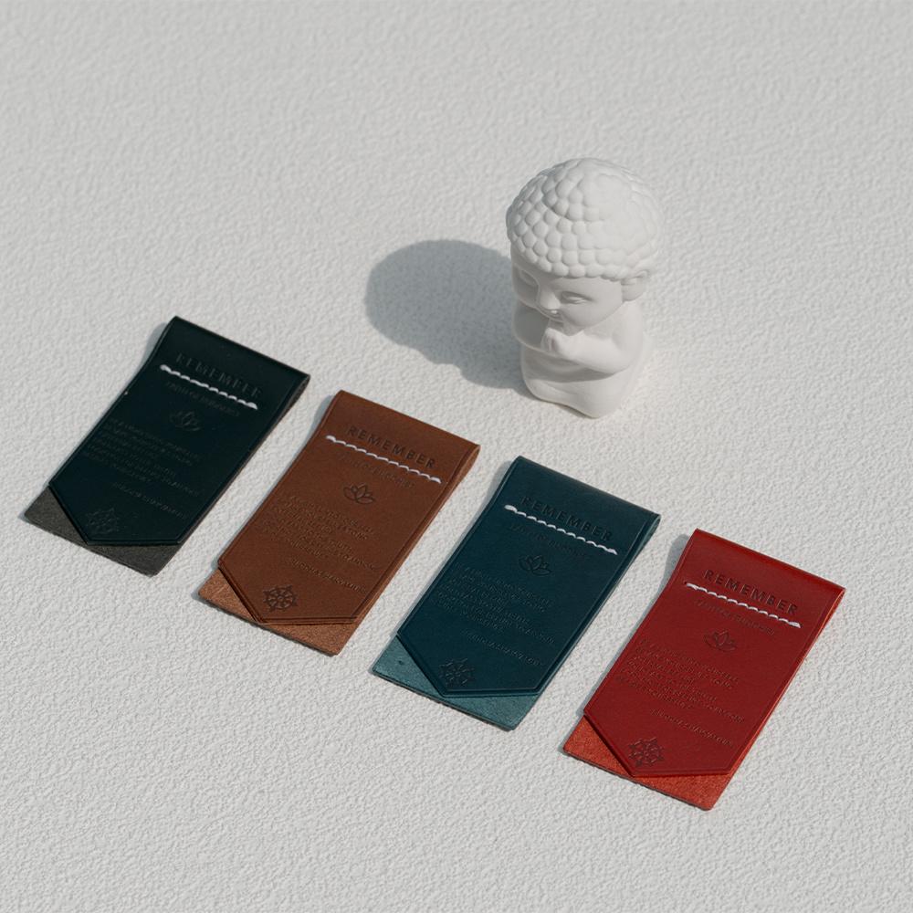 리멤버 가죽 책갈피 - 불교