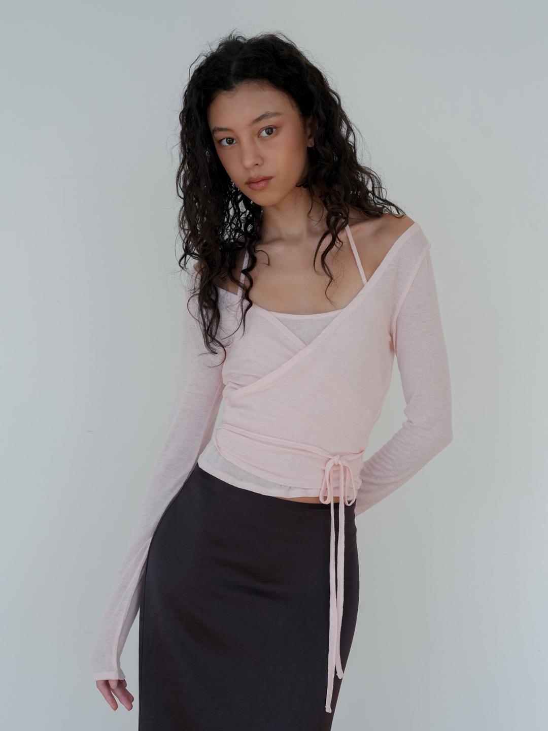 LAYERED WRAP SET_PINK
