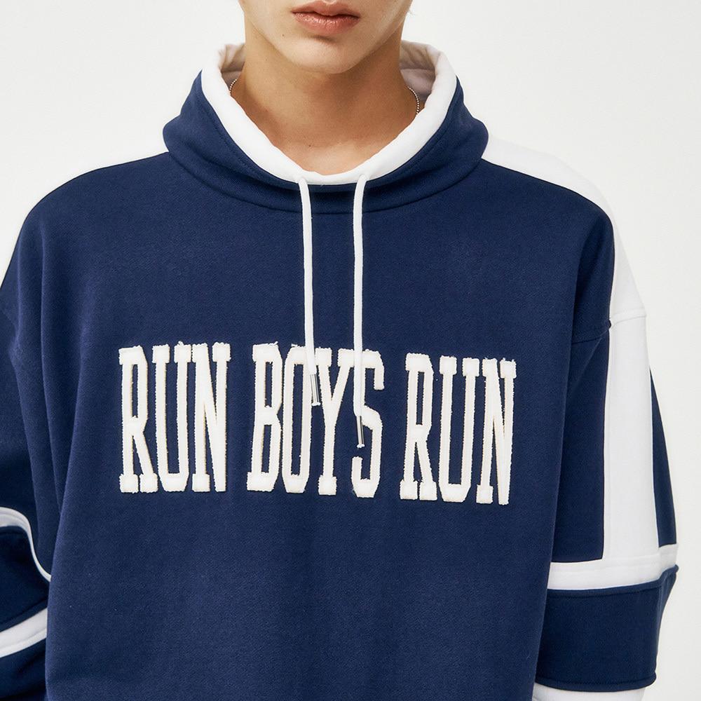 Sports Turtleneck Classic Sweat shirts / NAVY