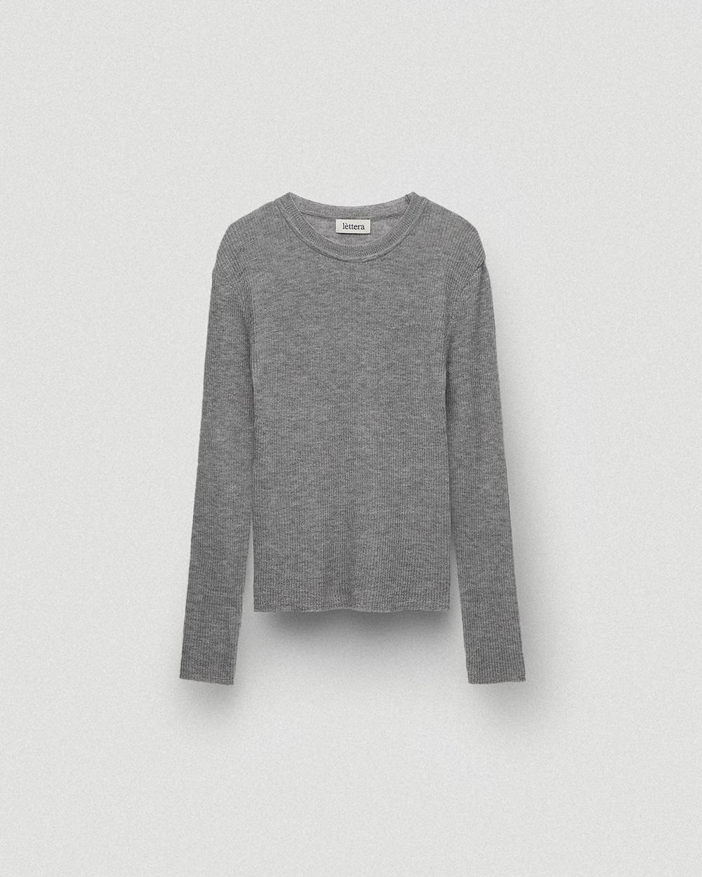 Basic Soft Ribbed Round Kid - Mohair Knit