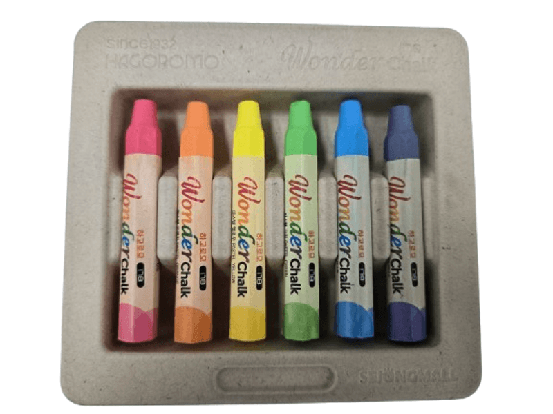 원더쵸크 178 파스텔칼라 6색 혼합 6본