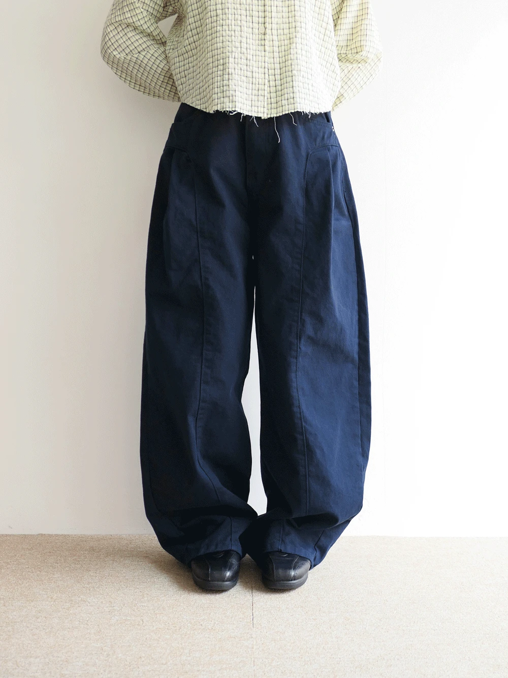 펌킨 핀턱 와이드 팬츠(2c)