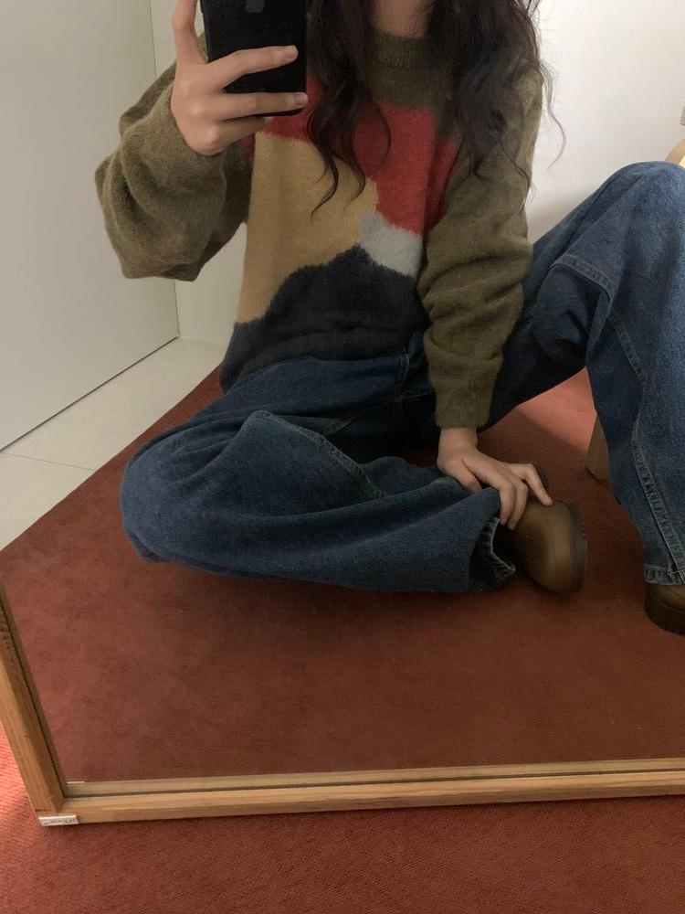 Color alpaca knit (2c)