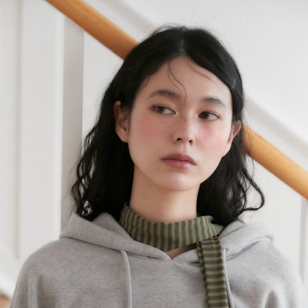 [25% OFF] STRIPE LOGO MUFFLER (KHAKI)