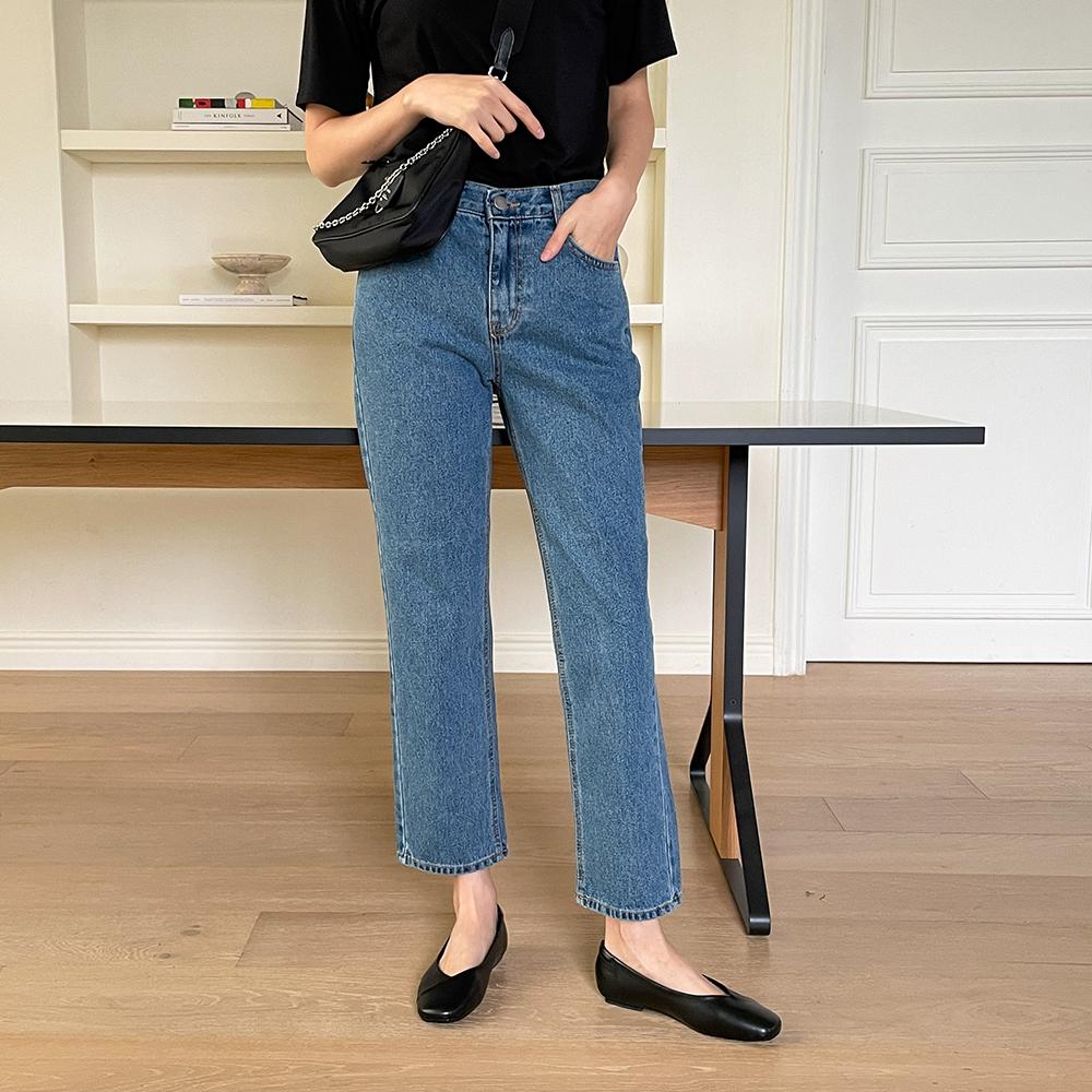 F21P501 스퀘어 라인 플랫슈즈 (0.5cm)