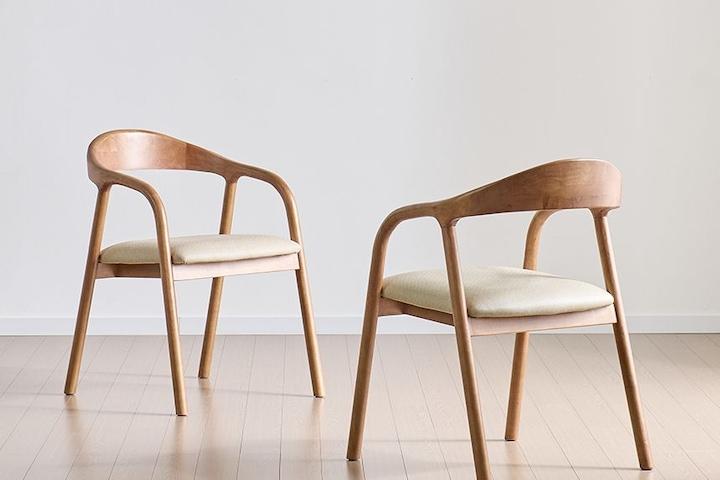 포레 식탁의자 고무나무 원목 카페 체어