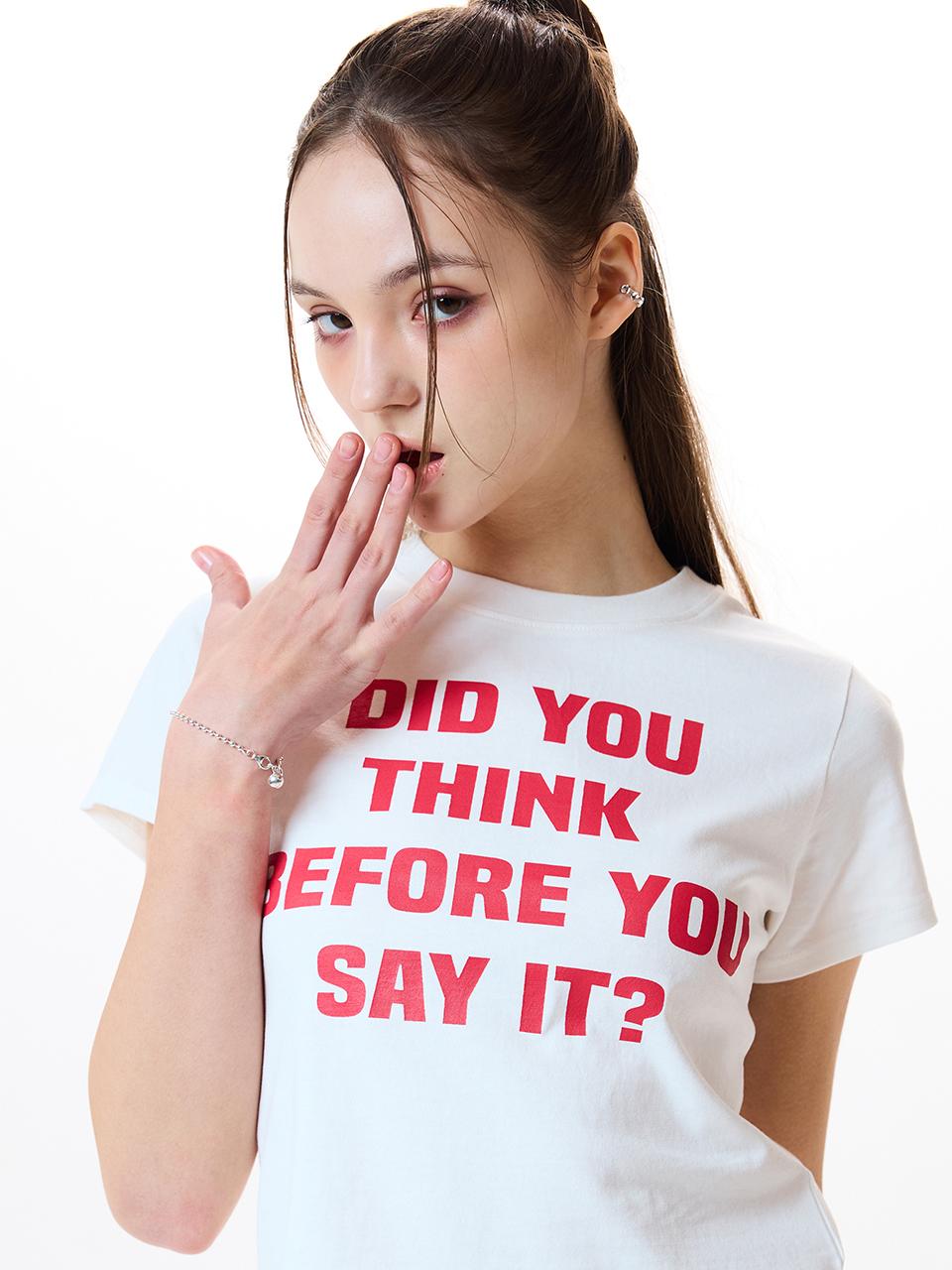 IM DID YOU THINK TEE(WHITE)