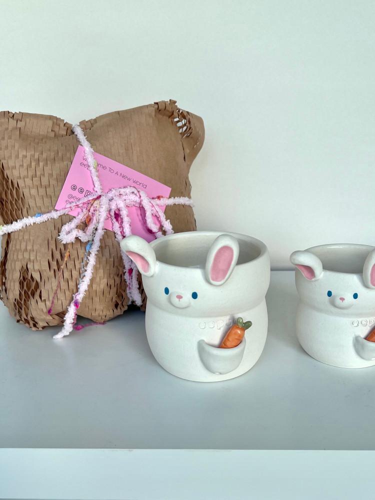 [4/24 20시] 하얀토끼팟 당근 세트 White bunny pot