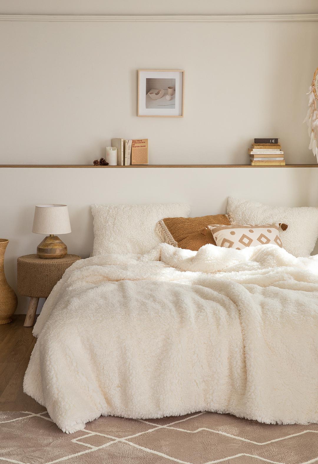 비숑 겨울 차렵이불 [아이보리]마이크로화이바