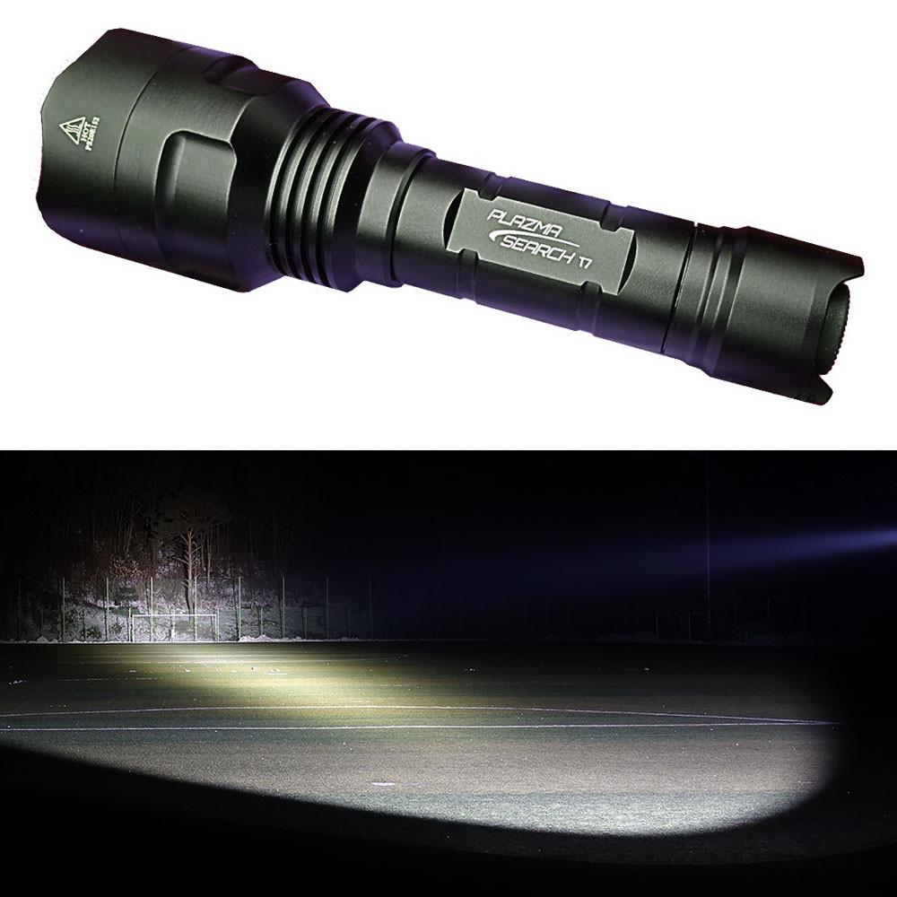 플라즈마 서치 T7 LED 후레쉬 써치 라이트 자전거 해루질 랜턴 방수