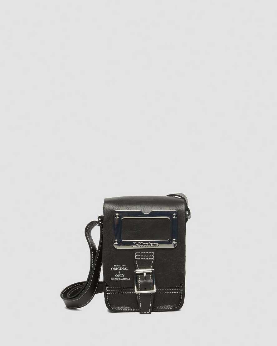 DR MARTENS Overdrive Leather Vertical Crossbody Bag