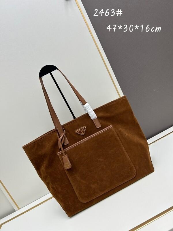 프라다 PRADA 빈티지 심플 삼각로고 토트백 47x30x16cm