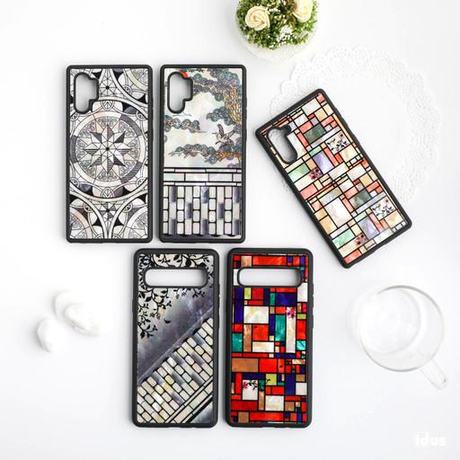 천연자개 디자인 스마트폰케이스_매트블랙_갤럭시s23외