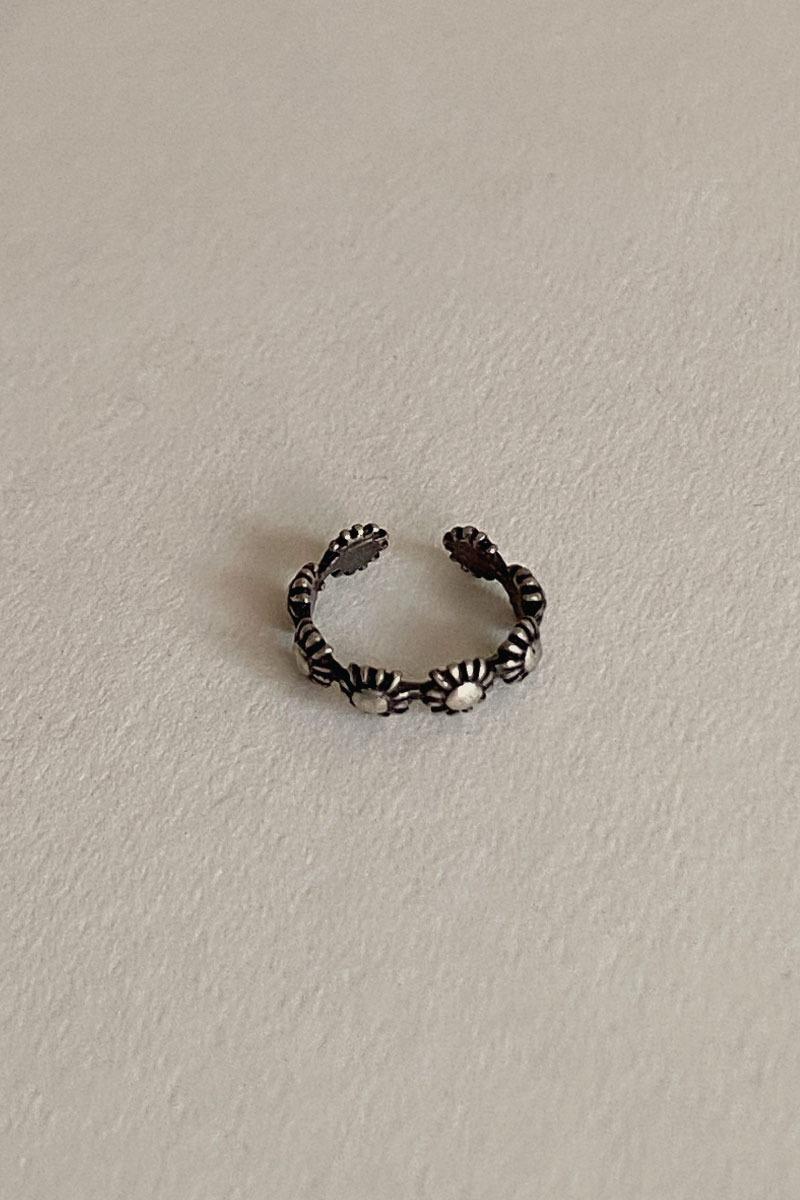 925silver 유화 미니 플라워 이어커프 귀찌