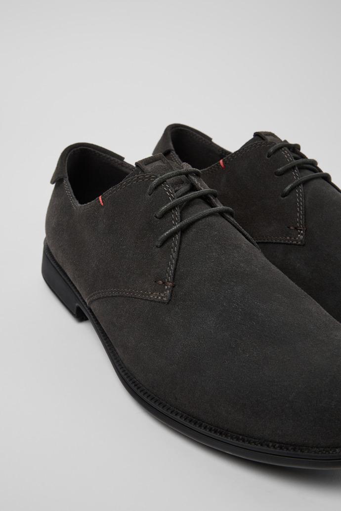 Gray Nubuck Shoes for Men.