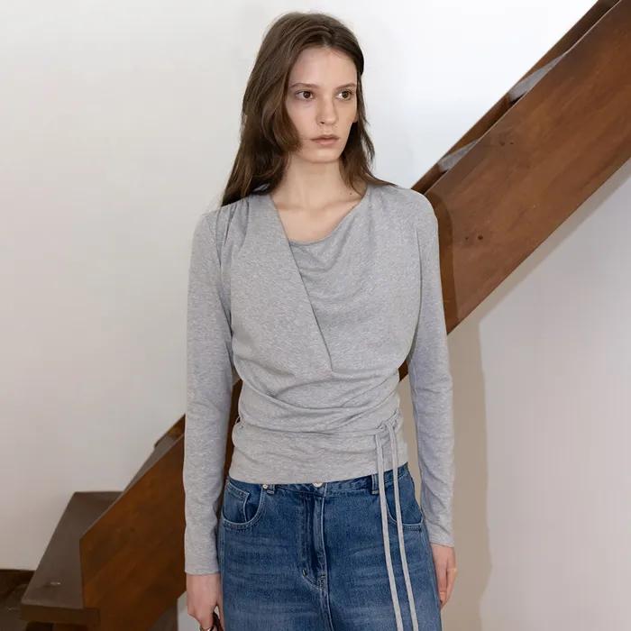 [29CM 단독]Draped String T-shirt SW6SE641_3color