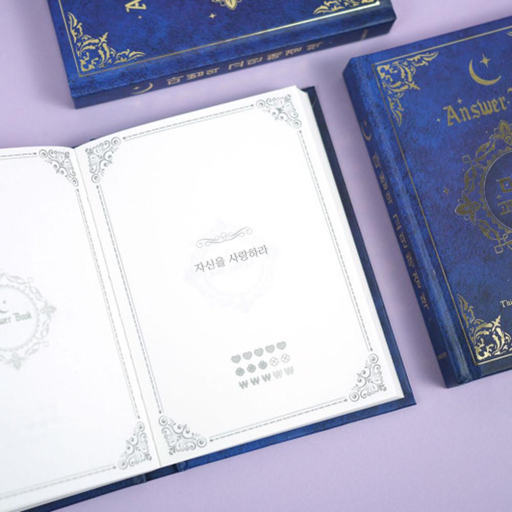 핑크풋 마법의 고민 해결책 선택 장애 쓸모없는 쓸데없는 선물 인생의 해답 대답책 수첩