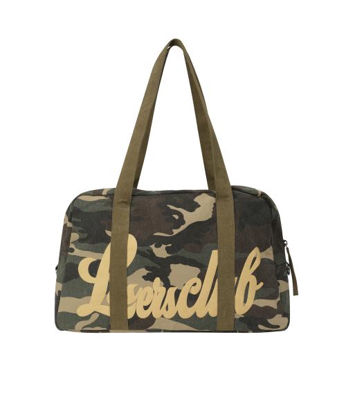 로고 스퀘어 숄더 백 카모