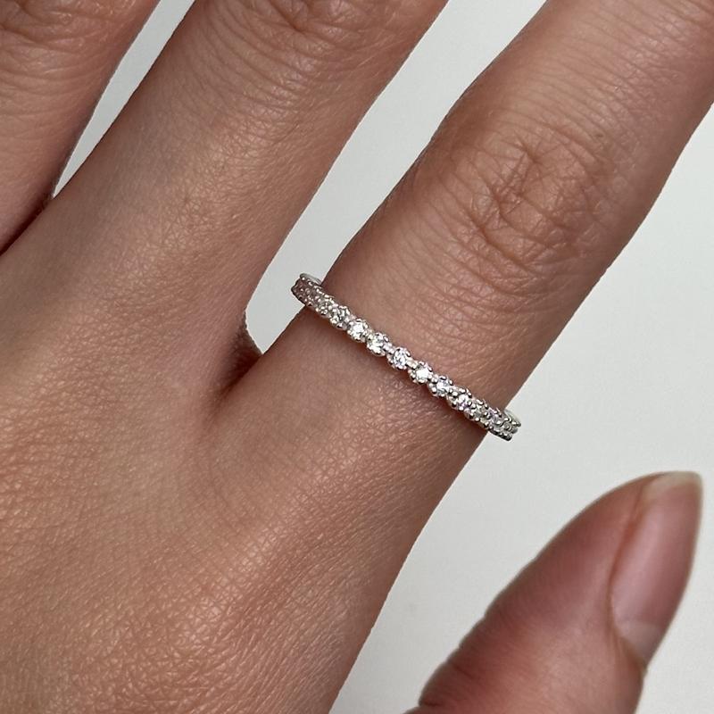 925 Thin eternity band ring