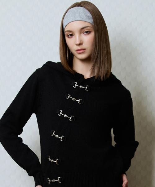 GT UNBALANCE CARDIGAN(BLACK)