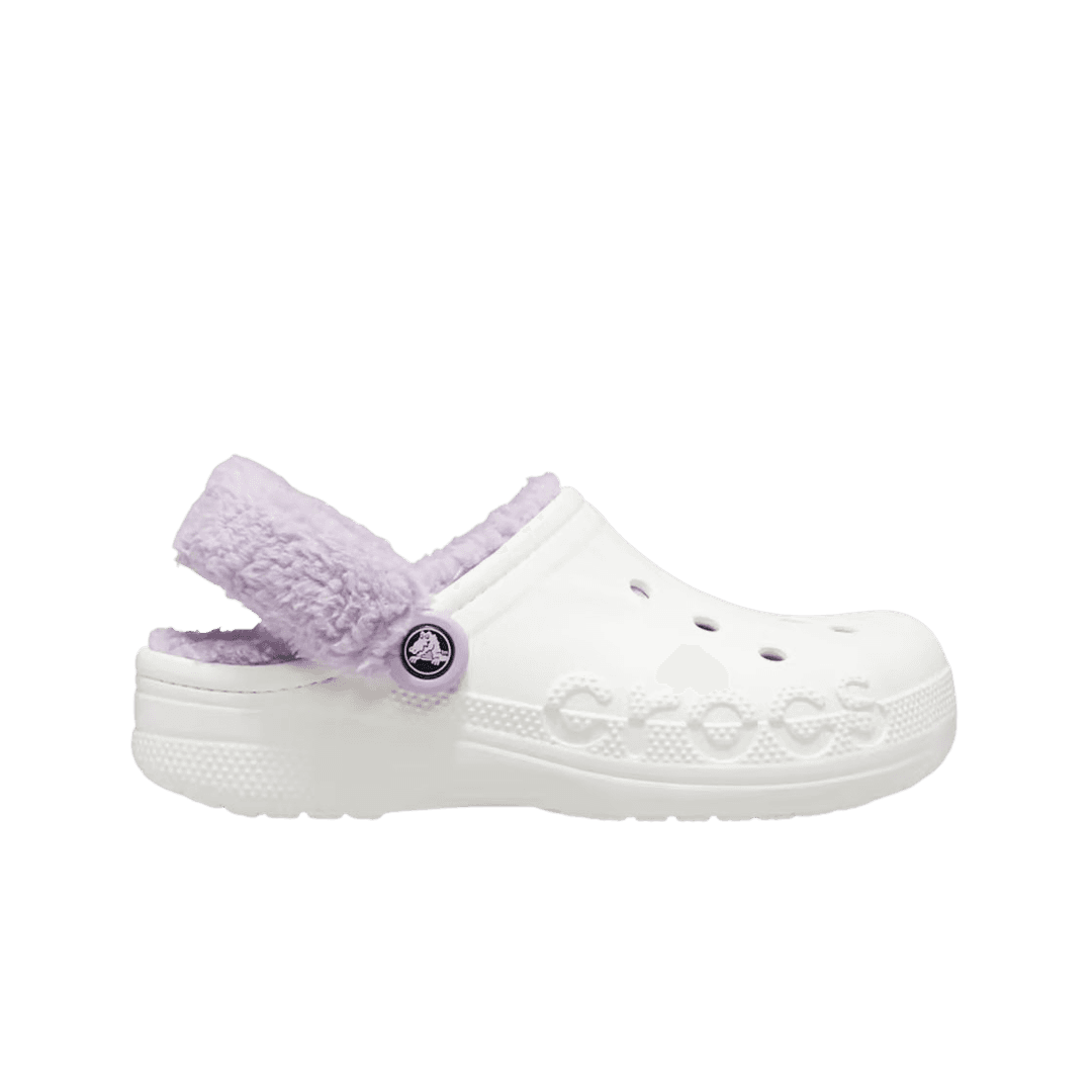 Crocs Baya Lined Clog White Lavender