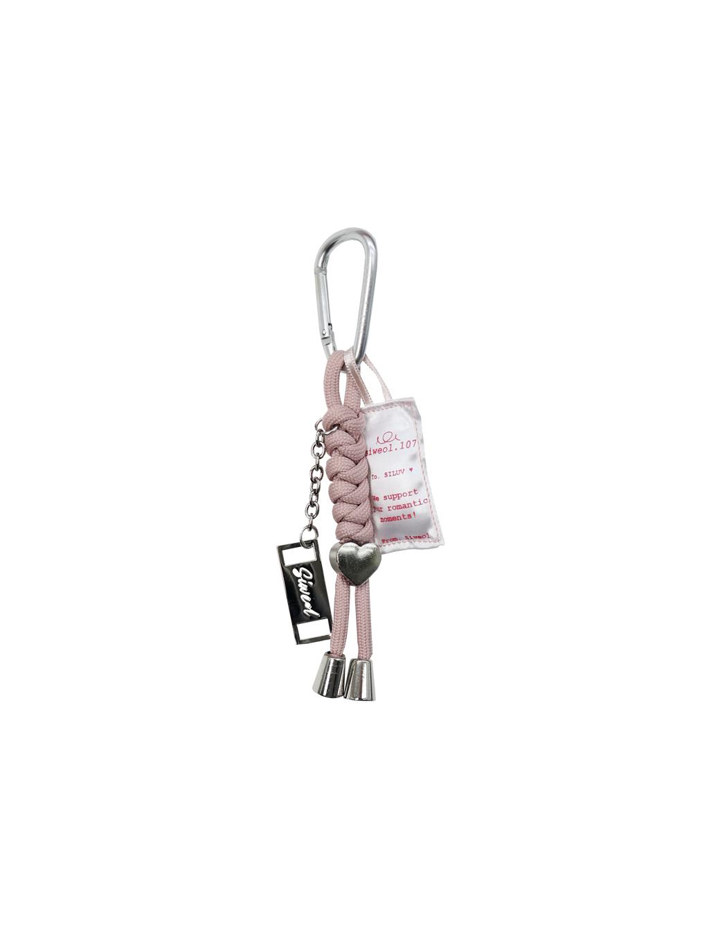 [Handmade] Sachet rope keyring (pink)