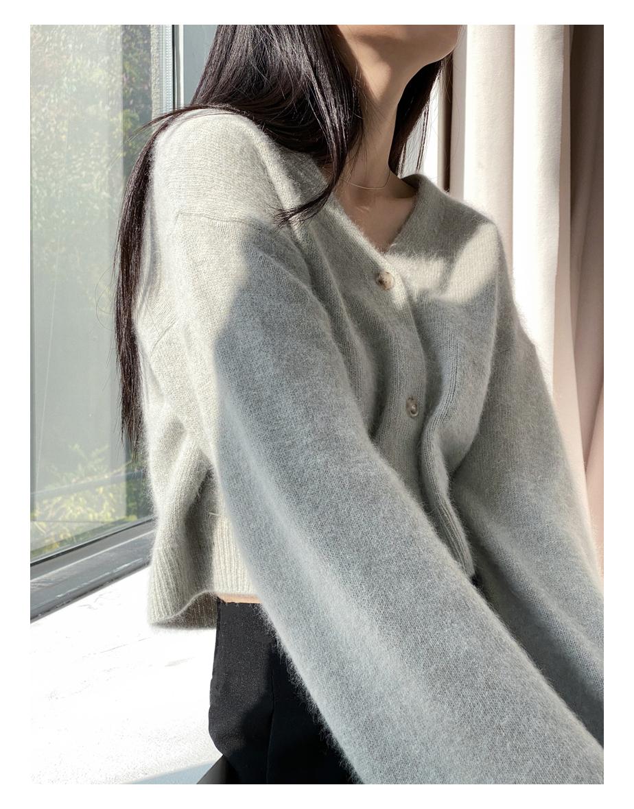 [마지막 수량] uur Sunshower raccoon cardigan [pearl river]