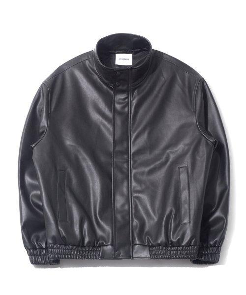 GB Vegan Leather Hidden Jacket (Black)